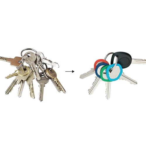 Lucky Line Medium Key Identifiers, 4-Pack Neon Colors