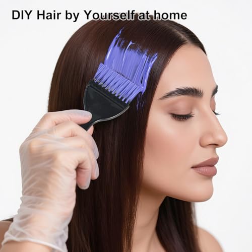 Hair Dye Brushes 6-Pack - Reusable Applicator Brushes for Salon and Home DIY