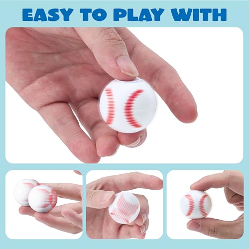 JOYIN 72-Pack Baseball Fidget Spinners, 1.3-Inch Sensory Stress Relief Toys