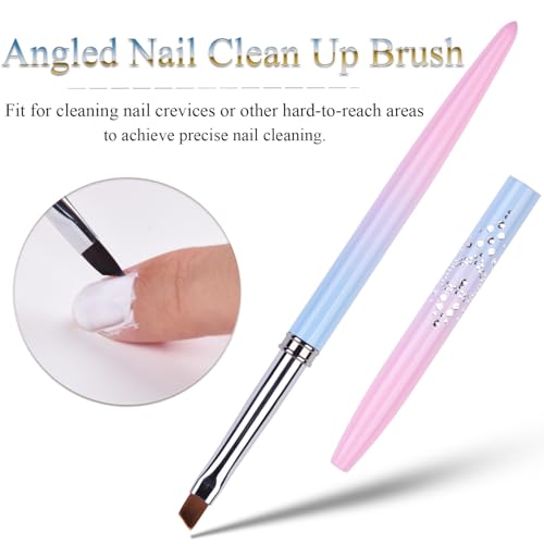 Ycyan 7-Piece Nail Art Brush Set - Liner and Clean Up Brushes
