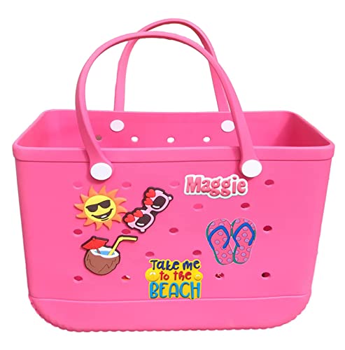 Lckaey Figure 23 PVC Rubber Bag Charms for Beach Bags