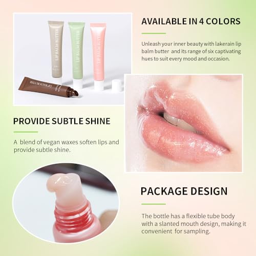 Sokgo Glossy Butter Lip Balm - Hydrating Tinted Lip Gloss in Iced Coffee