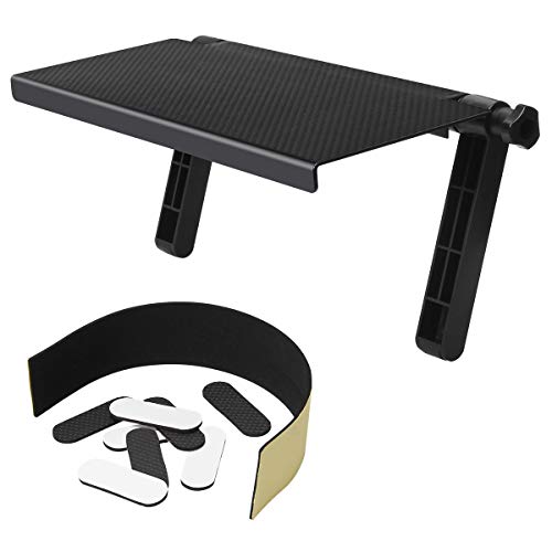13 Inch Wall-Mounted Cable Box Shelf for TV, Media Storage, Black