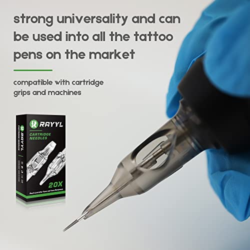 Rayyl 1211RL Round Liner Tattoo Cartridge Needles 0.35mm 20Pcs