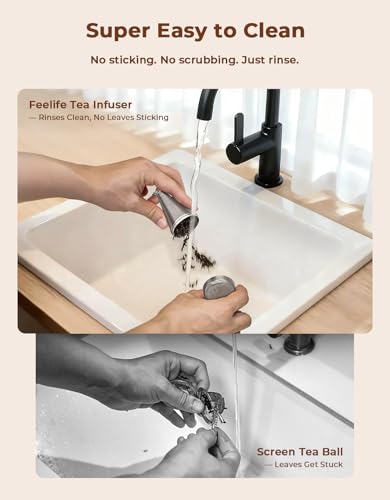Feelife Stainless Steel Cone Tea Infuser for Loose Leaf Tea - Variation 1