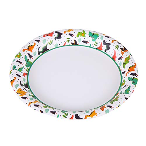 Glad Dinosaur Disposable Paper Plates, 7 Inch, Multicolor, 120 Ct