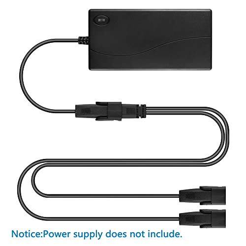 6.6FT 2-Pin Power Splitter Cable for Recliner Motors - 47 Inch Y Cord