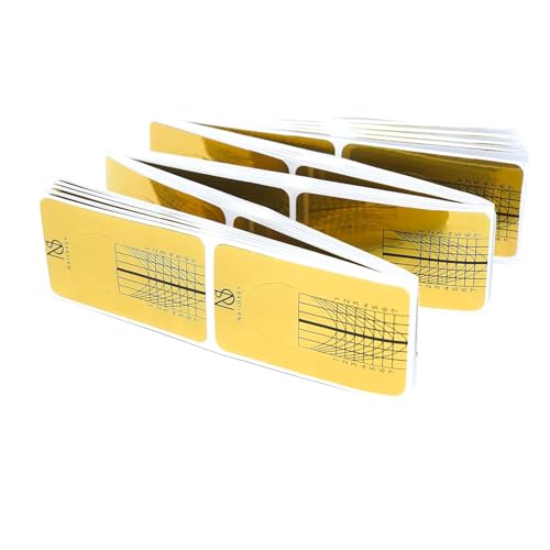 Nailskey Nail Forms for Gel Builder 200 Pcs Self Adhesive Extension Stickers