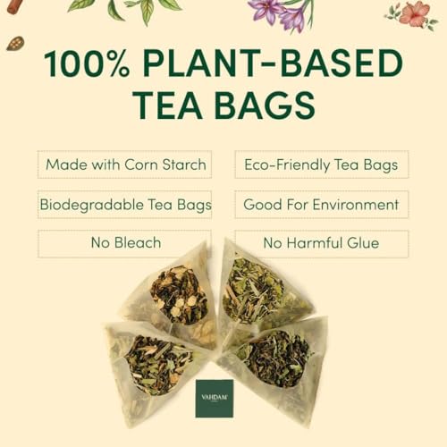 VAHDAM Herbal Tea Sampler Gift Set - Assorted (6 x 6 Bags)