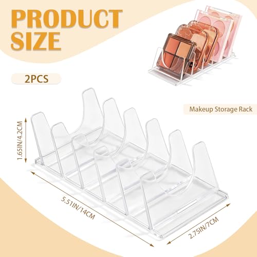 Makeup Organizer Set - 2 Slanted Eyeshadow Palette Holders