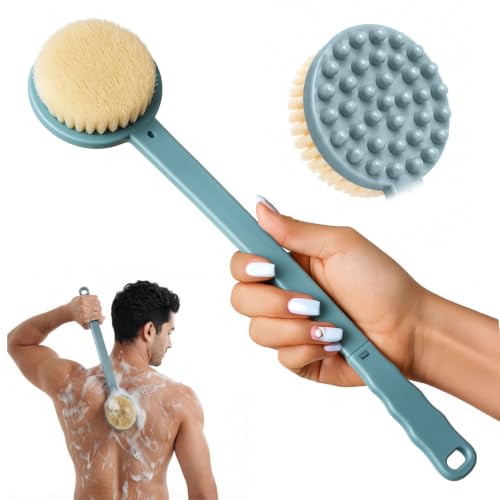 weBRUSH Long Handle Bath & Body Shower Brush for Exfoliating Back