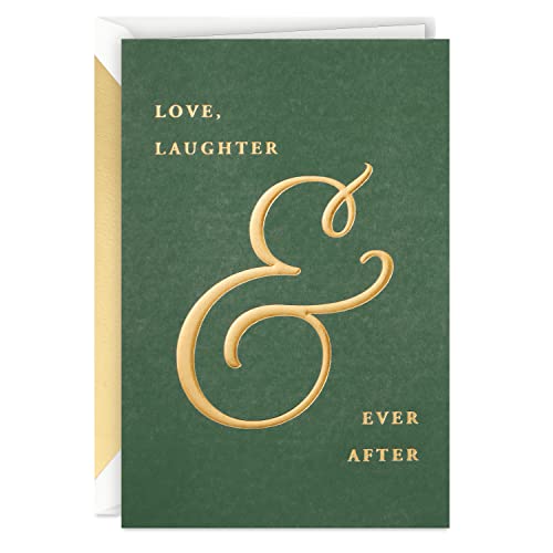Hallmark Signature Wedding Card - Love, Laughter & Ever After