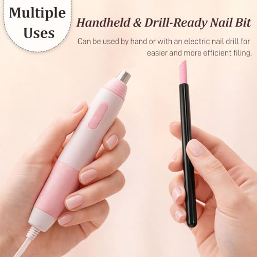 Gmlawsc 15-Piece Pumice Stone Nail Care Set, Pen-Style Cuticle Remover & Sanding Sticks