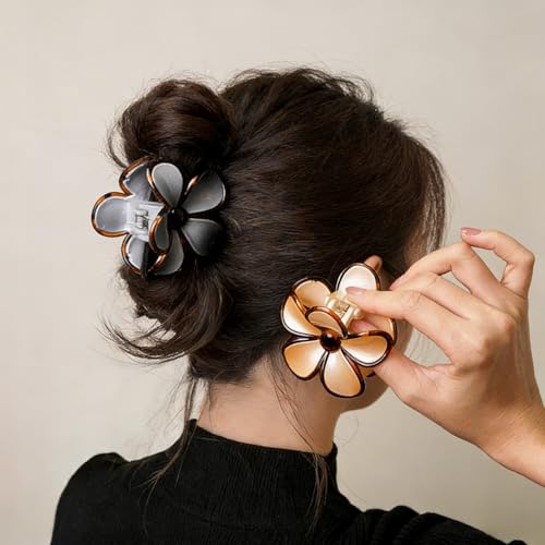 RULLZ 16 Pcs Hair Claw Clips Set, Summer Shell & Floral Jaw Clips