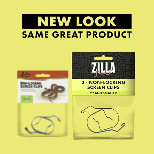 Zilla Reptile Terrarium Screen Clips - Small, 2 Pack