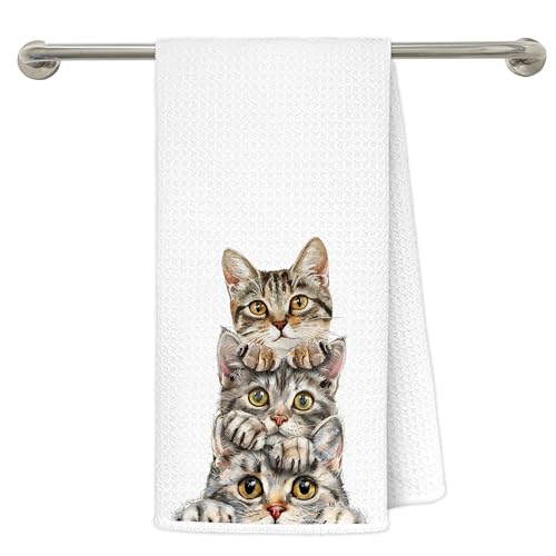 GSGFDSHF Cat Towel C - 16x24 Inch Cat Lover Kitchen & Bathroom Decorative Towels