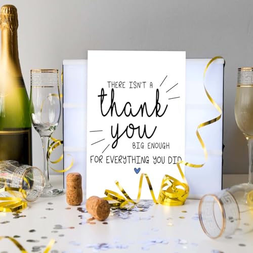 Funny Thank You Card for Boss, Teacher, Doctor, Nurse - 8x5.3in