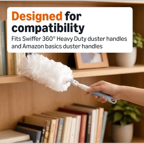 Amazon Basics 360° Duster Refill Pack - 11 Heavy Duty Microfiber Plumes