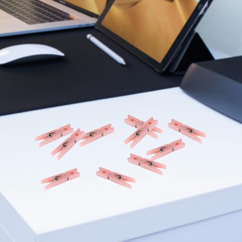 30 Mini Plastic Clothes Pins - 1.4 Inch for DIY Crafts & Baby Showers