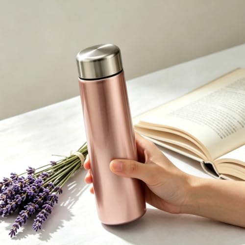 8.5oz Slim Insulated Stainless Steel Bottle with Sleeve - Rose Mini Tumbler