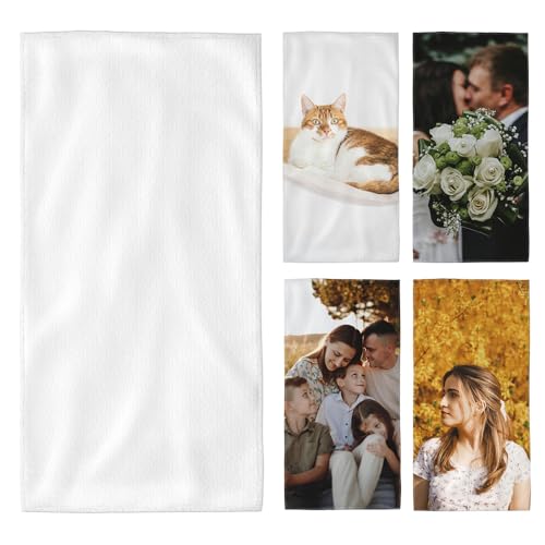 Personalized Hand Towels - Custom Text & Image Print, 12x24"