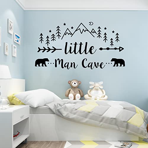 Tribal Mountain Bear Wall Decal - Nursery & Bedroom Decor