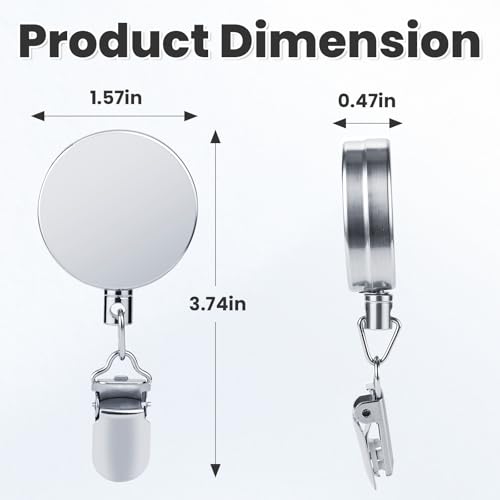 Retractable Wall-Mounted Kitchen Towel Clips - 2 Pack, Easy Installation