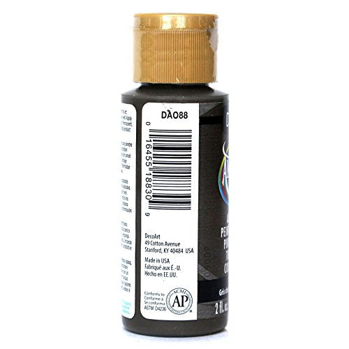 DecoArt Americana Acrylic Paint - Charcoal Grey, 2 Ounce