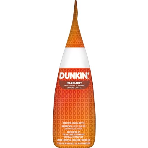 Dunkin' Hazelnut Ground Coffee, 12 Oz (Pack of 2) - Medium Roast