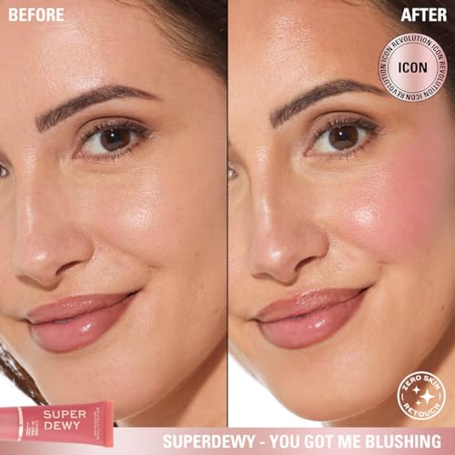 Revolution Superdewy Liquid Blush - You Got Me Blushing 0.5 fl oz