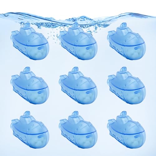 Puxyblue 9-Pack Humidifier Tank Cleaner Submarines with Silver Ion Filter