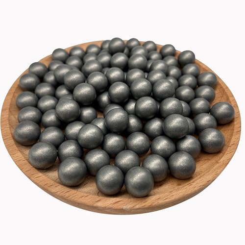 70 x 43 Caliber Aluminum Balls for Training Self Defense and Target Practice, Solid Hard .43 Cal Balls Fit for T4E Walther PPQ/ TPM1 and Glock17/G17 Gen 5(BLK)