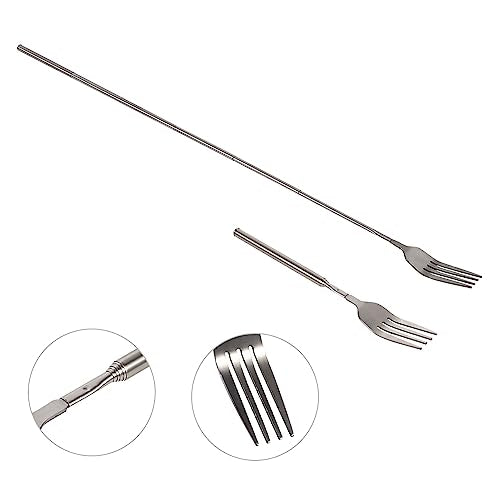 Leopacat Telescopic BBQ Fork & Marshmallow Roasting Stick
