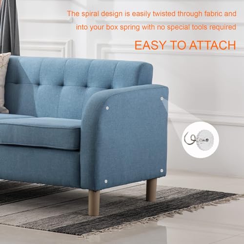 Upholstery Twist Pins - No-Slip Fabric Holders for Sofa Covers & Bed Skirts