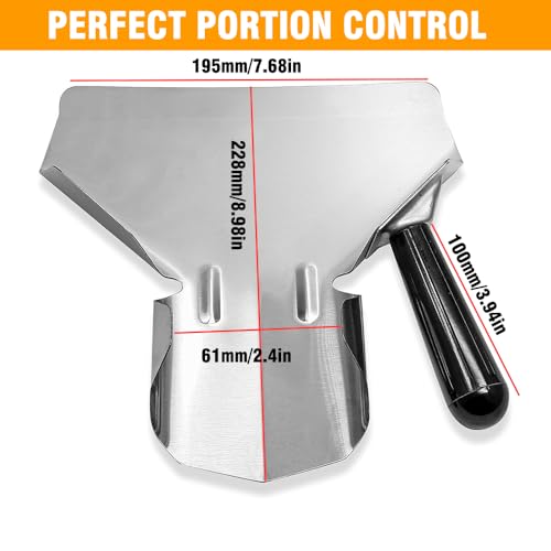 Stainless Steel French Fry & Popcorn Scoop – Ergonomic Quick-Fill Utensil
