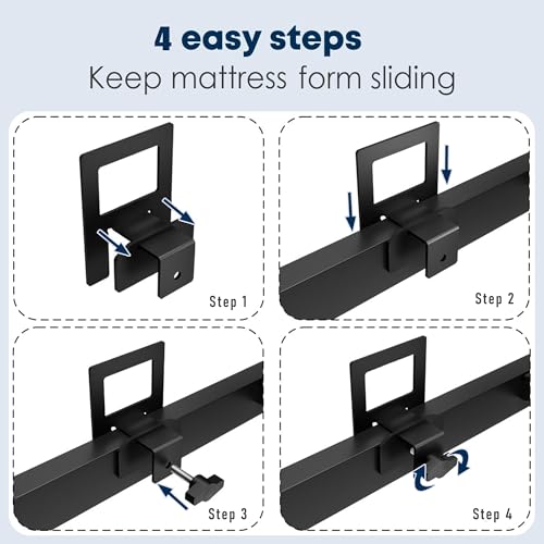 4 Pcs Adjustable Non-Slip Mattress Gaskets for Bed Frames