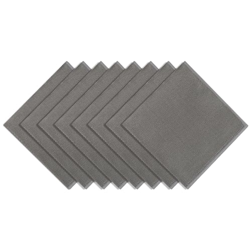 Microfiber Glass Cleaning Cloths 16x16 Inches, Pack of 8 - Lint-Free, Scratch-Free for Windows, Mirrors, Stainless Steel, Car, and Electronics