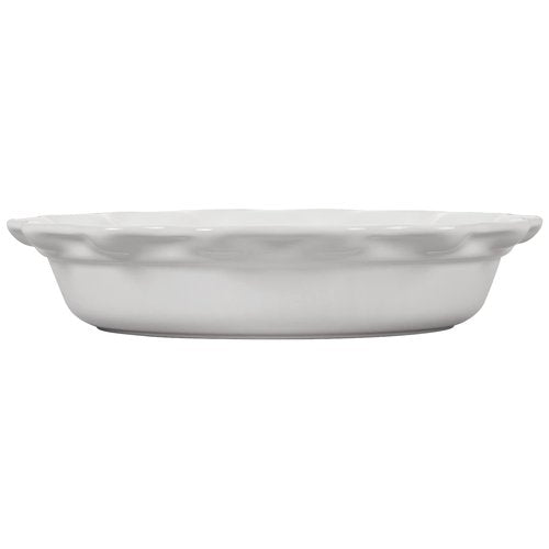 Le Creuset Stoneware 9" Heritage Pie Dish, White