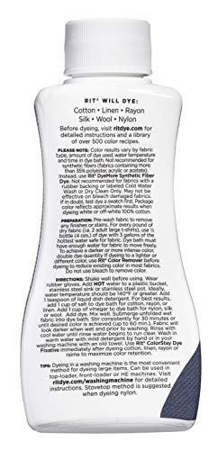 Rit All-Purpose Liquid Dye - Denim Blue for Fabrics & Crafts
