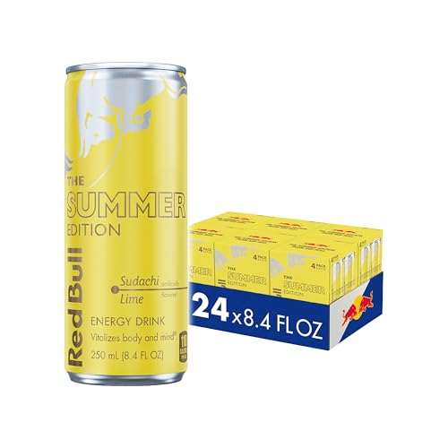 Red Bull Summer Edition Energy Drink Sudachi Lime 8.4 Fl Oz 24 Pack