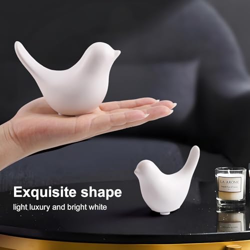 Notakia Small White Bird Statues - Modern Decorative Ornaments