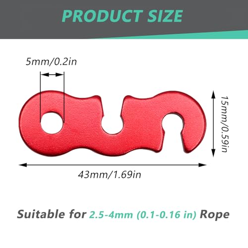 30Pcs Guyline Tensioner Aluminum Alloy Guy Line Cord Adjusters Tent Rope Tensioners Paracord Tensioner for Outdoor Tent Camping Hiking Accessories