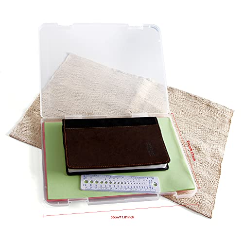 1pc A4 Plastic File Organizer Document Holder Transparent Office Storage