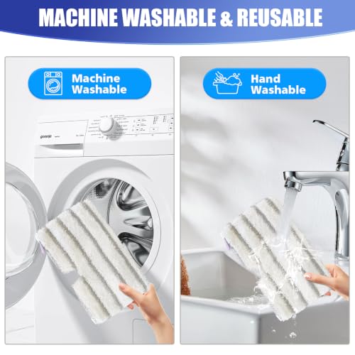 Microfiber Steam Mop Pads for Shark S3500 Series - Durable & Reusable