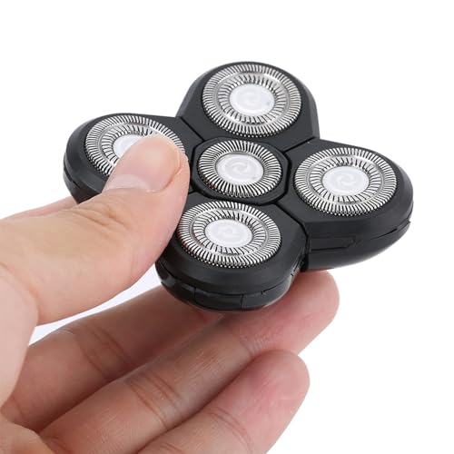 LUCKDANO Electric Shaver Replacement Head 5-Blade Rotating Beard Shaver