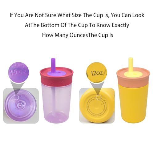 KLOWOAH Replacement Straws for Owala 12oz & 15oz Insulated Tumblers, 6 Colors with Brush