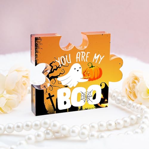 Acrylic Ghost Puzzle Halloween Decor Spooky Boo Basket Stuffer Gift