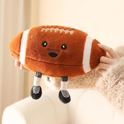KUCCO 11-Inch Football Pillow with Legs - Plush Stuffed Animal