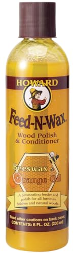 Howard Feed-N-Wax Wood Polish & Conditioner, 8 oz - Surface Protection