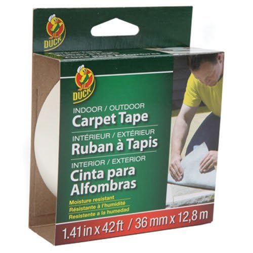 Duck Carpet Tape 1.41-Inch x 42-Foot for Durable Installation